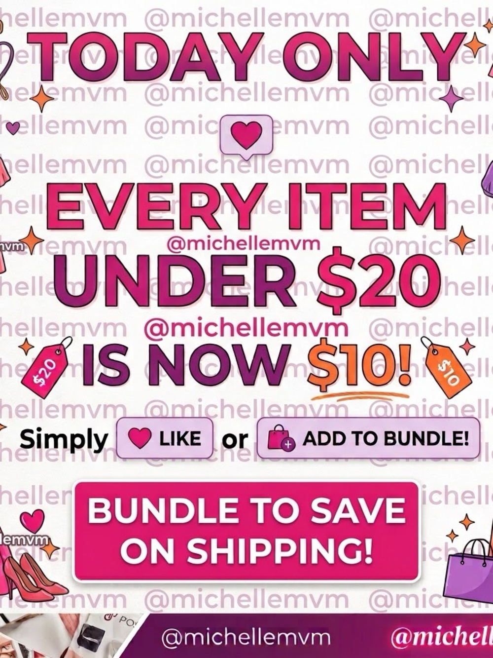 🚨 TODAY ONLY: $10 SALE! Every Item Under $20 is $10 🚨